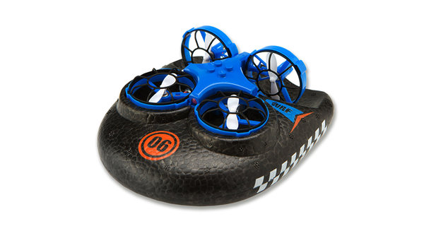 Trix - 3-IN-1 Drohne, Luftkissenfahrzeug blau